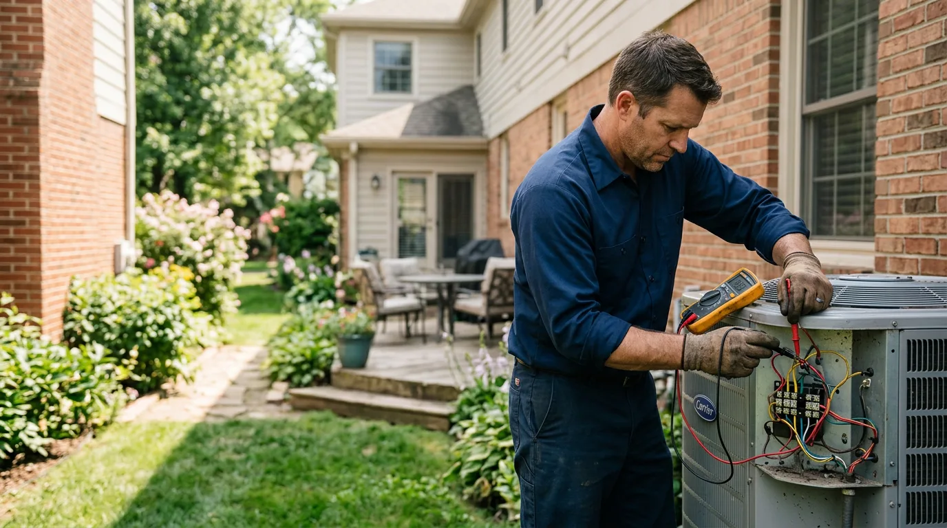 HVAC technician working near Miami Beach, FL